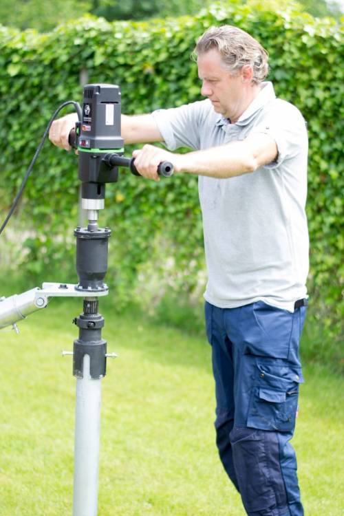 Montage van uw schroefpaalfundering, aardanker bodemanker bodemschroef grondschroef bodemanker aardschroef